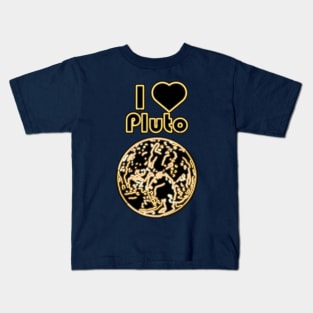 Electric Solar System I Love Pluto Kids T-Shirt